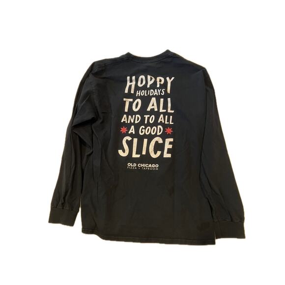 Old Chicago Black Long Sleeve Shirt Mens L - Picture 2 of 4